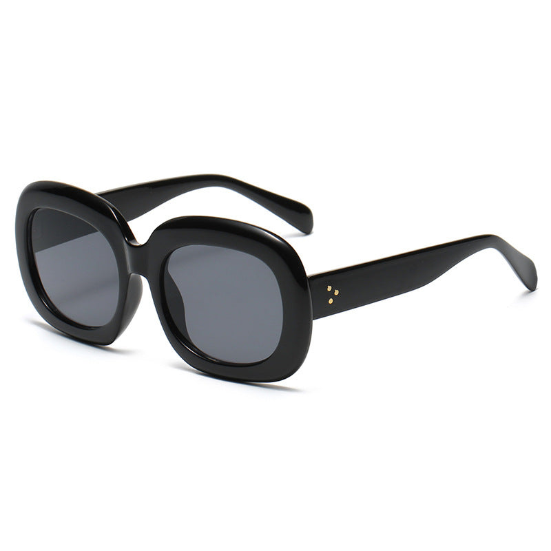 Wholesale PC Rivet Wide Brim Sunglasses